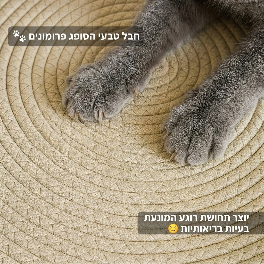 ™ClawNest | סל הגירוד הטבעי שהחתול שלכם לא ירצה לעזוב