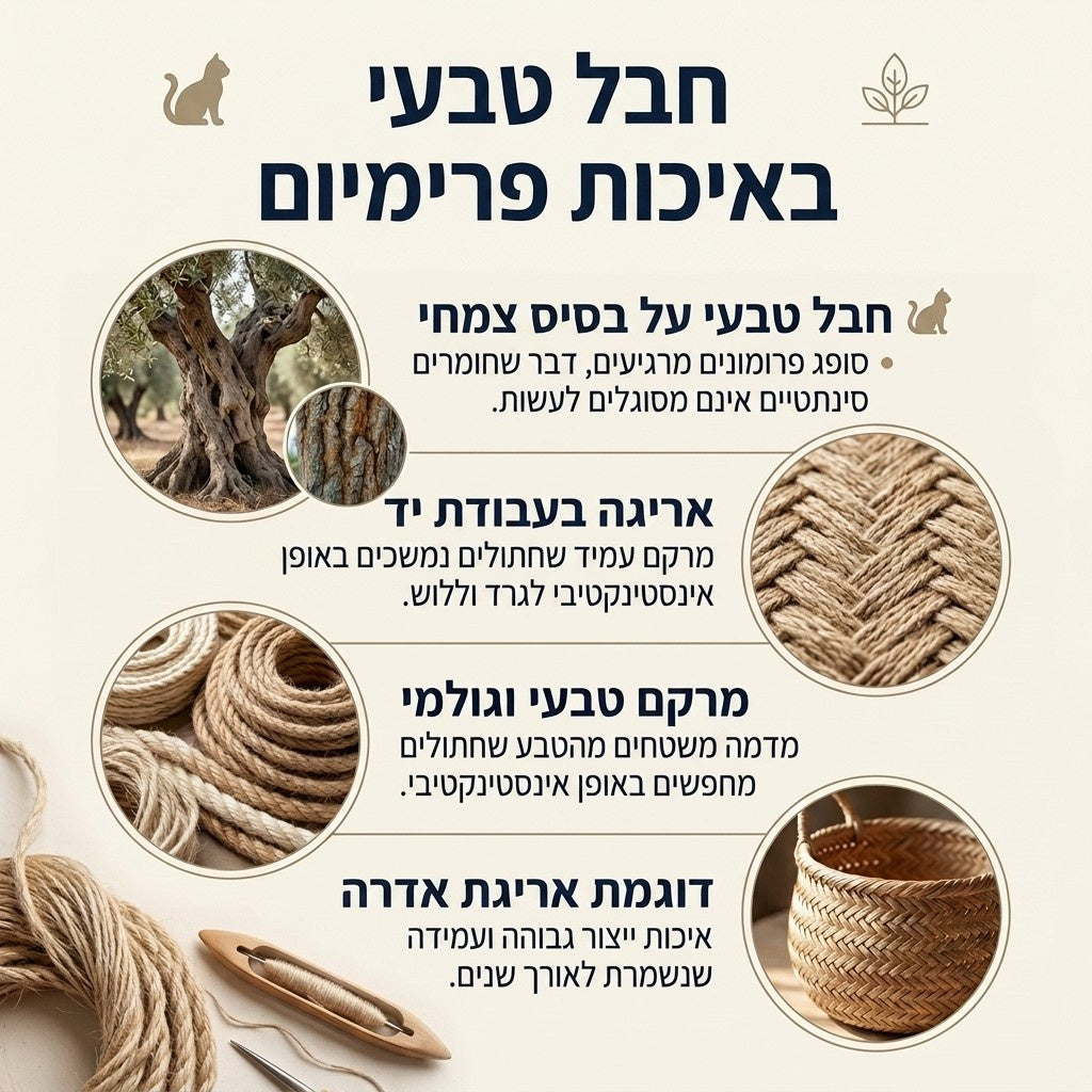 ™ClawNest | סל הגירוד הטבעי שהחתול שלכם לא ירצה לעזוב
